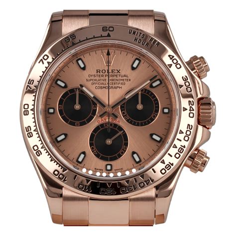 rolex cosmograph daytona everose gold bezel ceramic black leather dial